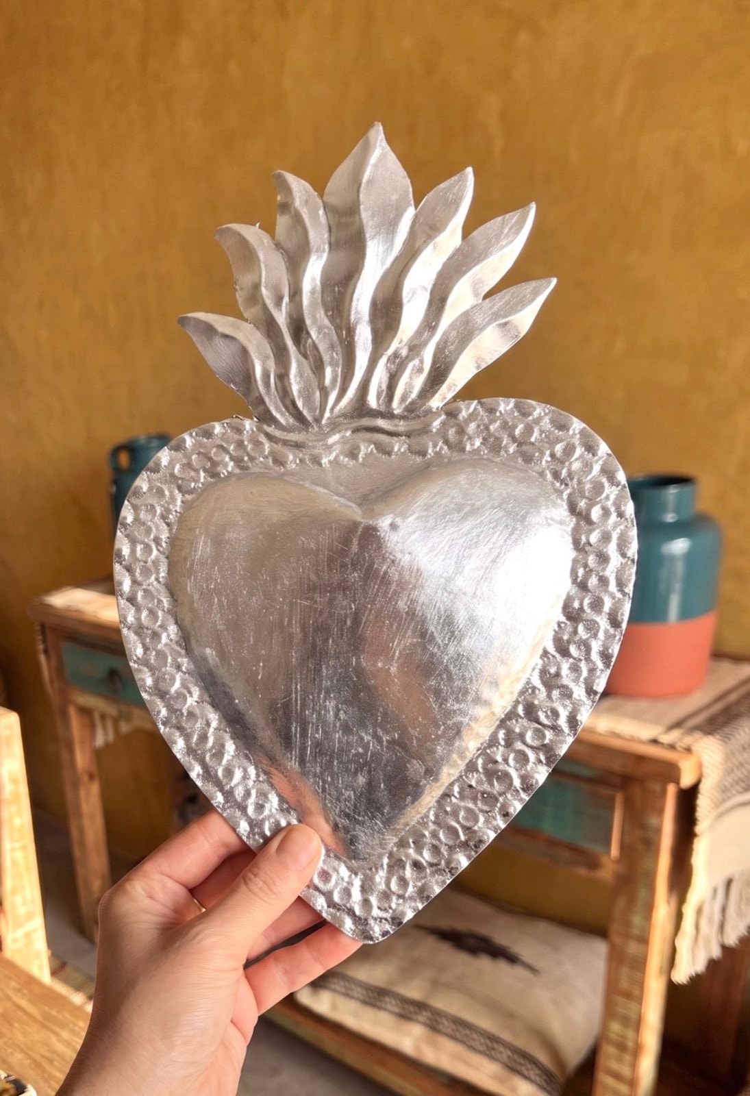 Large Hoja de Silver 9"x 13"