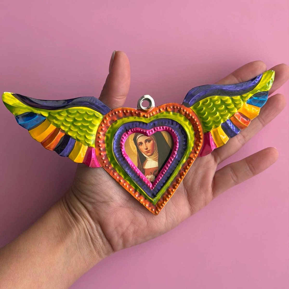 Guanajuato Tin Art, Gift For Mom, Nicho Santa Teresa